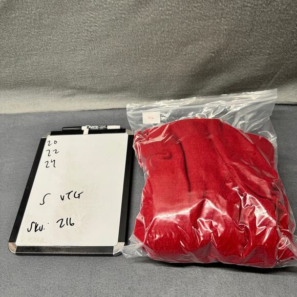 Talbots Wool Blazer Womens Small Red Fringe Detail Snap Up Crop Classic Vintage - Picture 7 of 7